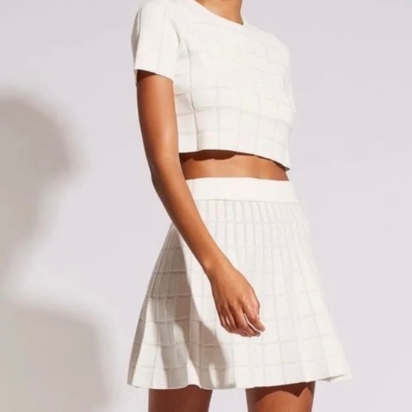 Solid & Striped The Rosie Mini Skirt And Crop Top In Gingham S… - Picture 3 of 7